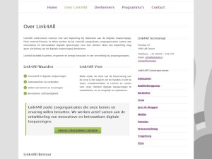 Link4All - screenshot informatiepagina