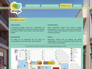 Winkelcentrum Terwijde - Utrecht Leidsche Rijn - screenshot Infopage